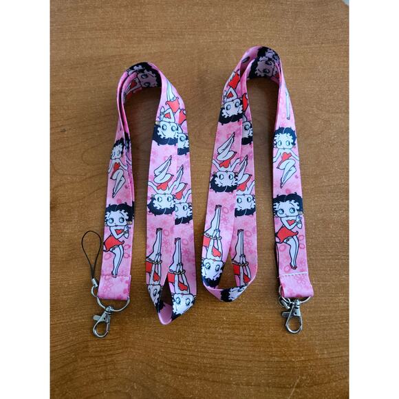 2 Popular Cartoon Network Classics Betty Boop One Size Pink Lanyard - Picture 1 of 7